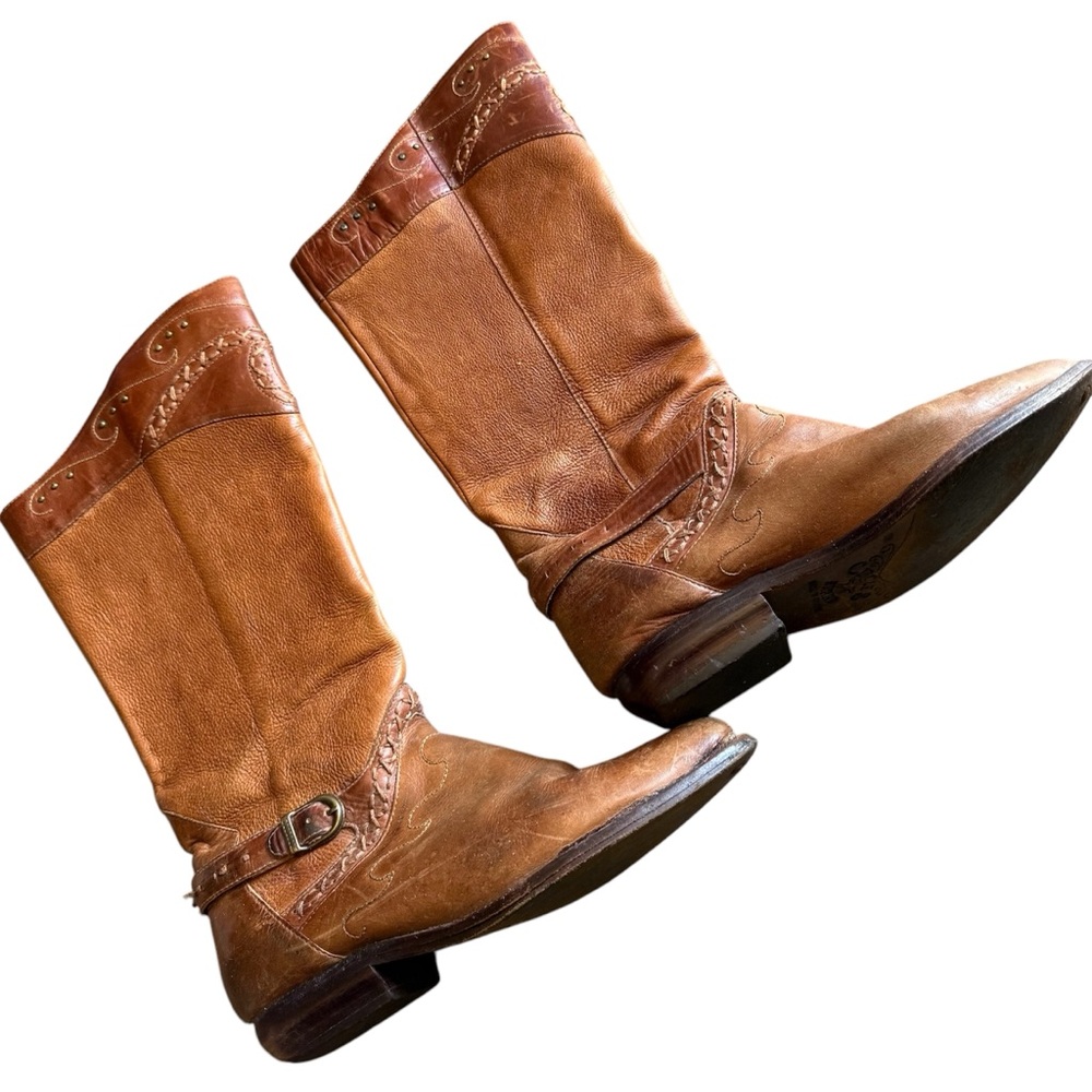 Women’s size 8M Circle S Brand Brown Boots. Made in Brazil.